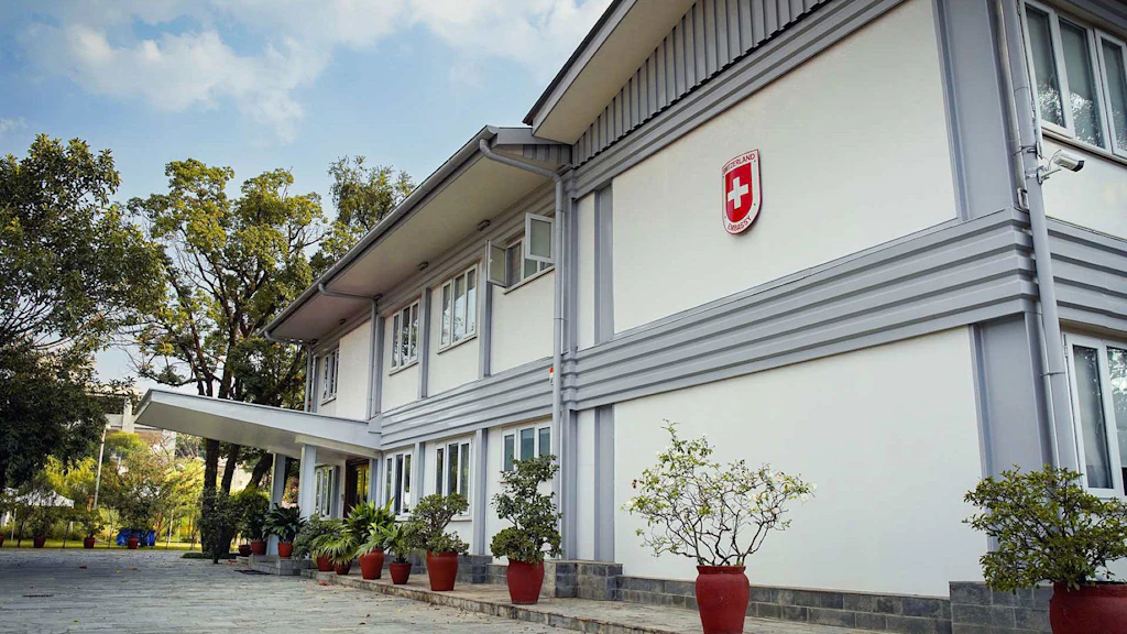 Schweizerische Botschaft in Kathmandu.